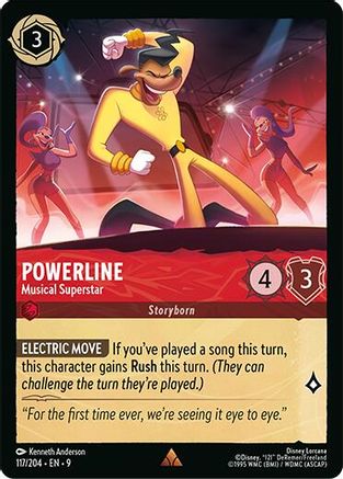 (117/204)  Powerline - Musical Superstar - Fabled  Cold Foil