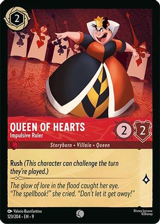 (123/204)  Queen of Hearts - Impulsive Ruler - Fabled  Normal