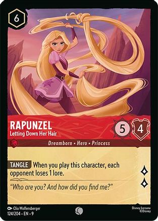 (124/204)  Rapunzel - Letting Down Her Hair - Fabled  Cold Foil