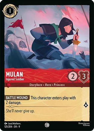 (125/204)  Mulan - Injured Soldier - Fabled  Normal