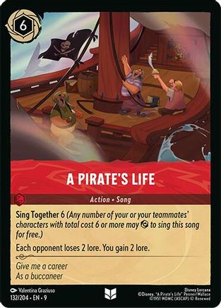 (132/204)  A Pirate's Life - Fabled  Cold Foil