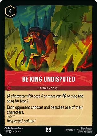 (133/204)  Be King Undisputed - Fabled  Normal