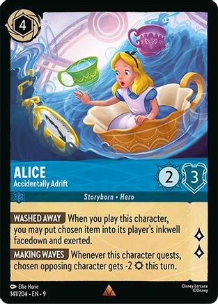 (141/204)  Alice - Accidentally Adrift - Fabled  Cold Foil