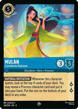 (142/204)  Mulan - Considerate Diplomat - Fabled  Normal
