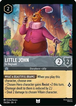 (176/204)  Little John - Sir Reginald - Fabled  Cold Foil