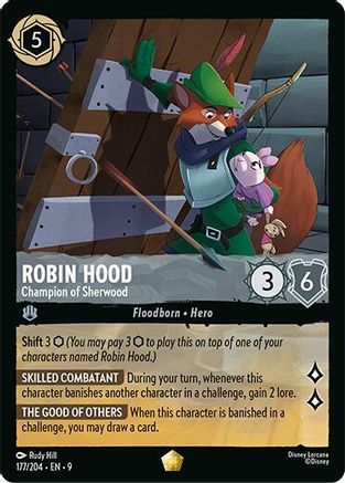 (177/204)  Robin Hood - Champion of Sherwood - Fabled  Cold Foil
