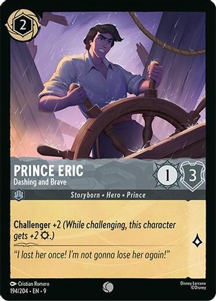 (194/204)  Prince Eric - Dashing and Brave - Fabled  Normal