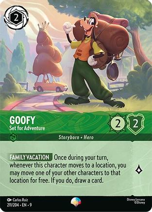 (211/204)  Goofy - Set for Adventure (Epic) - Fabled  Holofoil