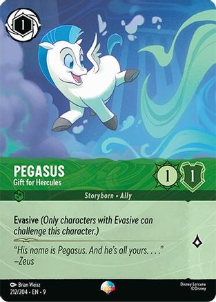 (212/204)  Pegasus - Gift for Hercules (Epic) - Fabled  Holofoil