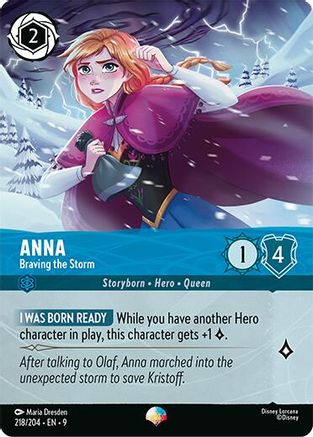 (218/204)  Anna - Braving the Storm (Epic) - Fabled  Holofoil