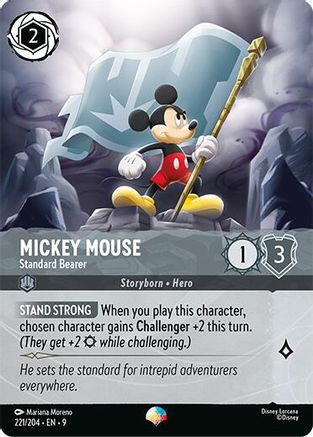 (221/204)  Mickey Mouse - Standard Bearer (Epic) - Fabled  Holofoil