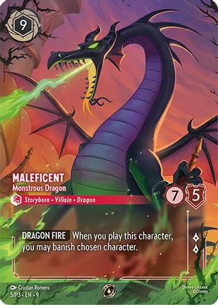 (005/P3)  Maleficent - Monstrous Dragon (Store Championship) - Disney Lorcana Promo Cards  Holofoil