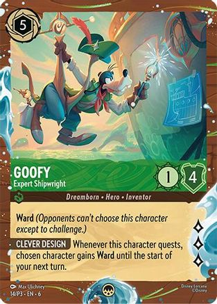 (014/P3)  Goofy - Expert Shipwright (Disney Cruise Promo) - Disney Lorcana Promo Cards  Holofoil