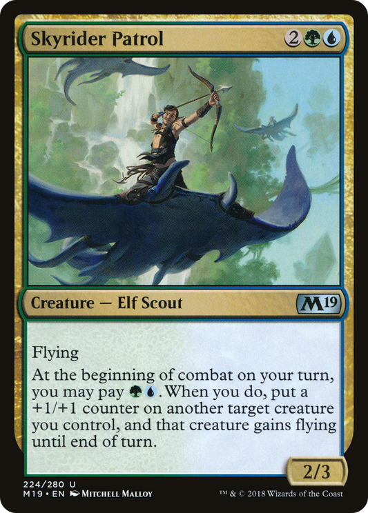 Skyrider Patrol (M19-224) - Core Set 2019 Foil