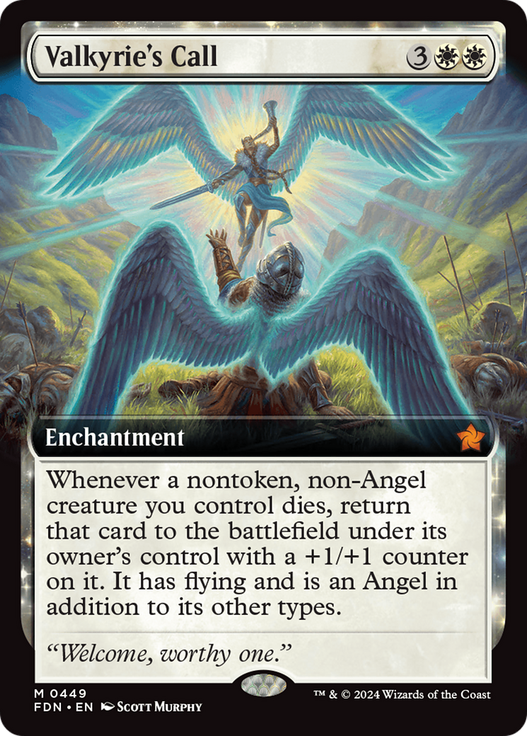 Valkyrie's Call (FDN-449) - Foundations: (Extended Art) Foil