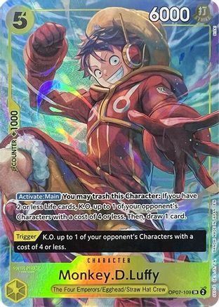 (OP07-109) Monkey.D.Luffy (Illustration Box Vol.3) - One Piece Promotion Cards Foil