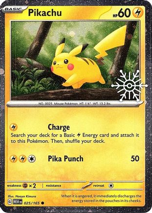 Pikachu (Holiday Calendar) (25/165) - Miscellaneous Cards & Products Holofoil - Common