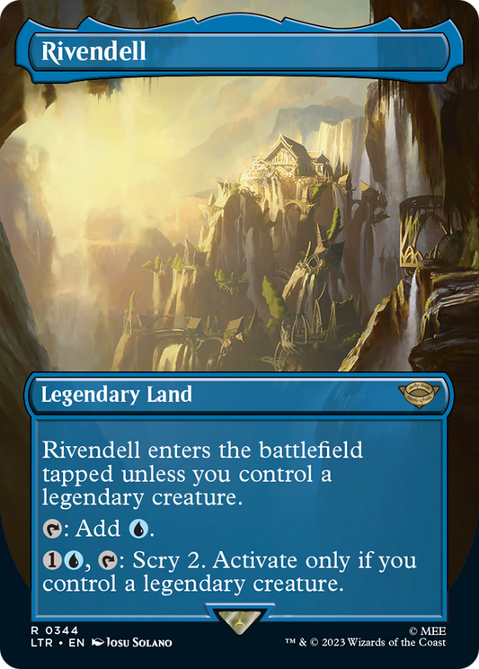 Rivendell (Borderless) (LTR-344) - The Lord of the Rings: Tales of Middle-earth (Borderless) Foil