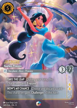 (240/204)  Jasmine - Fearless Princess (Enchanted) - Fabled  Holofoil