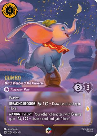 (228/204)  Dumbo - Ninth Wonder of the Universe (Enchanted) - Fabled  Holofoil