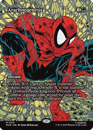 Arachnogenesis (Borderless) (MAR-031) - Marvel Eternal-Legal Foil