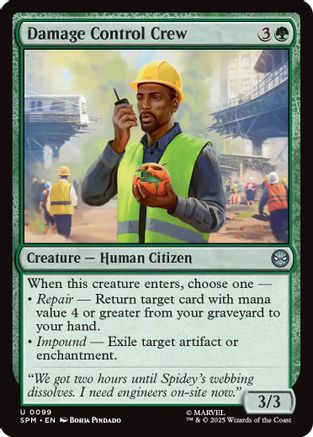 Damage Control Crew (SPM-099) - Marvel's Spider-Man Foil
