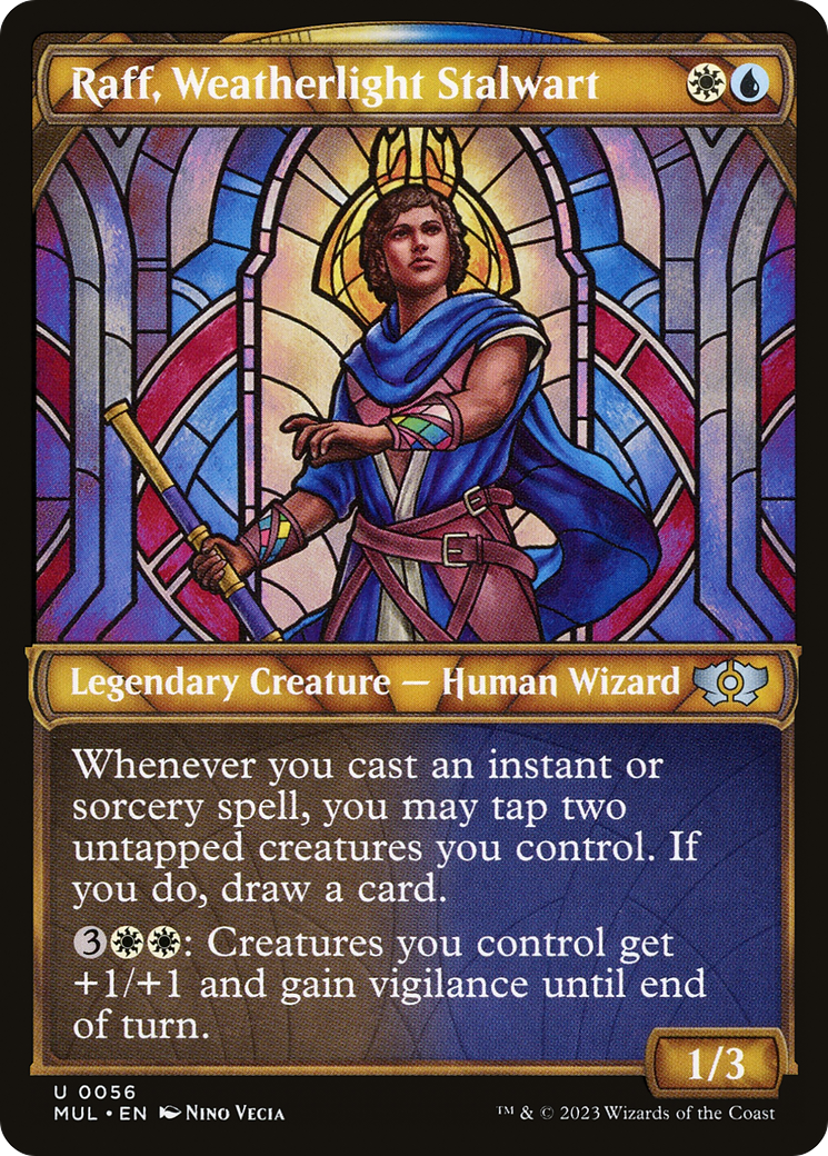 Raff, Weatherlight Stalwart (MUL-056) - Multiverse Legends: (Showcase) Foil