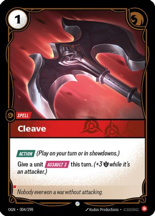 (004/298) Cleave - Origins Foil