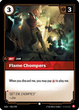 (006/298) Flame Chompers - Origins Foil