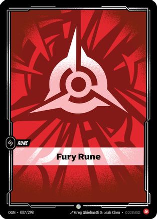 (007/298) Fury Rune - Origins Foil