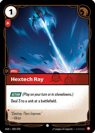 (009/298) Hextech Ray - Origins Foil