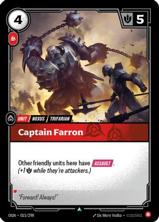 (015/298) Captain Farron - Origins Foil