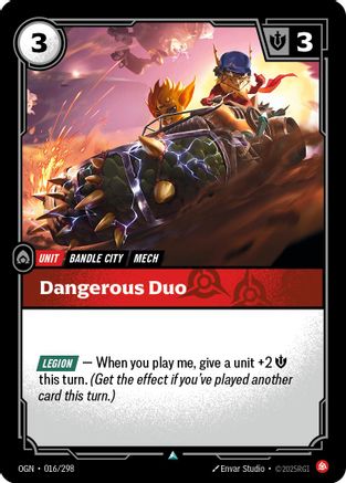 (016/298) Dangerous Duo - Origins Foil