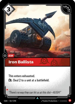 (017/298) Iron Ballista - Origins