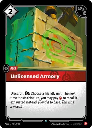(023/298) Unlicensed Armory - Origins Foil