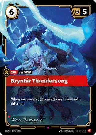 (026/298) Brynhir Thundersong - Origins Foil