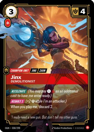 (030/298) Jinx - Demolitionist - Origins Foil
