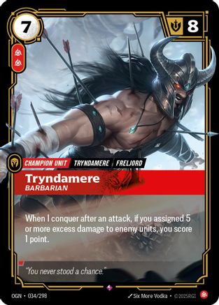 (034/298) Tryndamere - Barbarian - Origins Foil