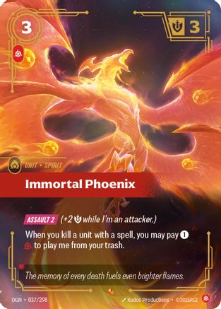 (037/298) Immortal Phoenix - Origins Foil