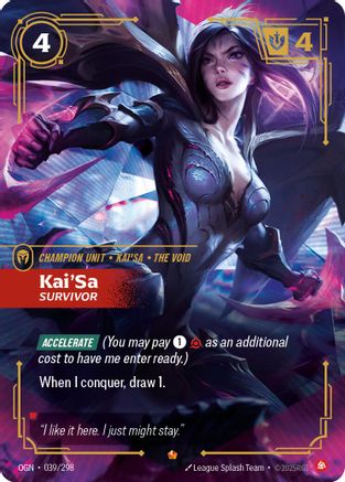 (039/298) Kai'Sa - Survivor - Origins Foil