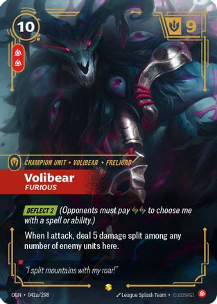 (041a/298) Volibear - Furious (Alternate Art) - Origins Foil