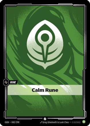 (042/298) Calm Rune - Origins Foil