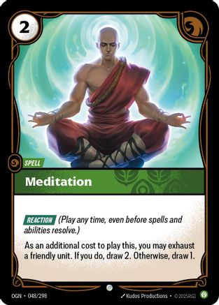 (048/298) Meditation - Origins Foil