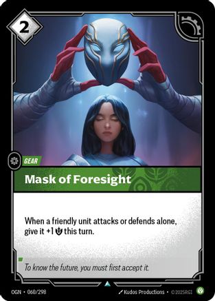 (060/298) Mask of Foresight - Origins Foil