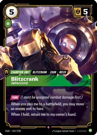 (067/298) Blitzcrank - Impassive - Origins Foil