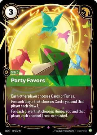 (071/298) Party Favors - Origins Foil