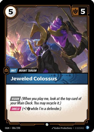 (086/298) Jeweled Colossus - Origins Foil