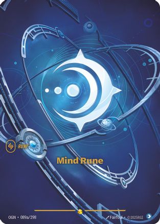 (089a/298) Mind Rune (Alternate Art) - Origins Foil
