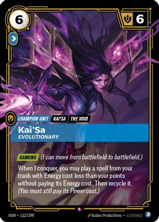 (112/298) Kai'Sa - Evolutionary - Origins Foil