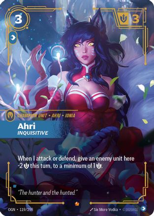 (119/298) Ahri - Inquisitive - Origins Foil